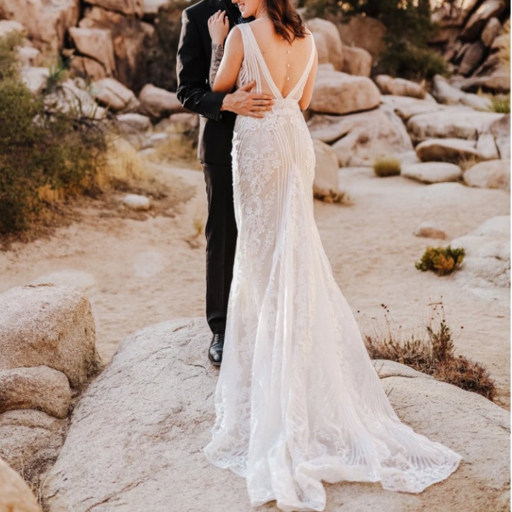 Stunning Lacey Wedding Dress